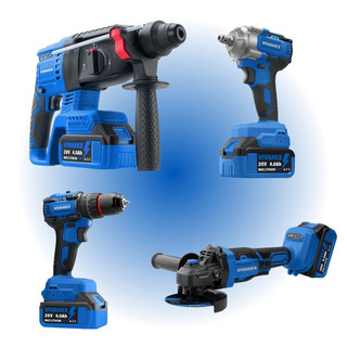 کیت شارژی چهار عددی براشلس ویوارکس 20 ولت مدل VR2404-BCK