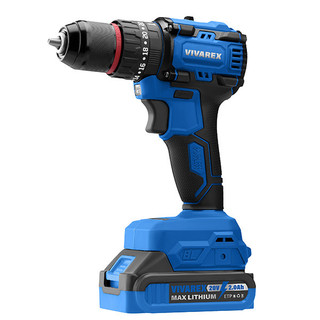 دریل شارژی چکشی 2 باطری موتور براشلس ویوارکس مدل VR2010V-IBL